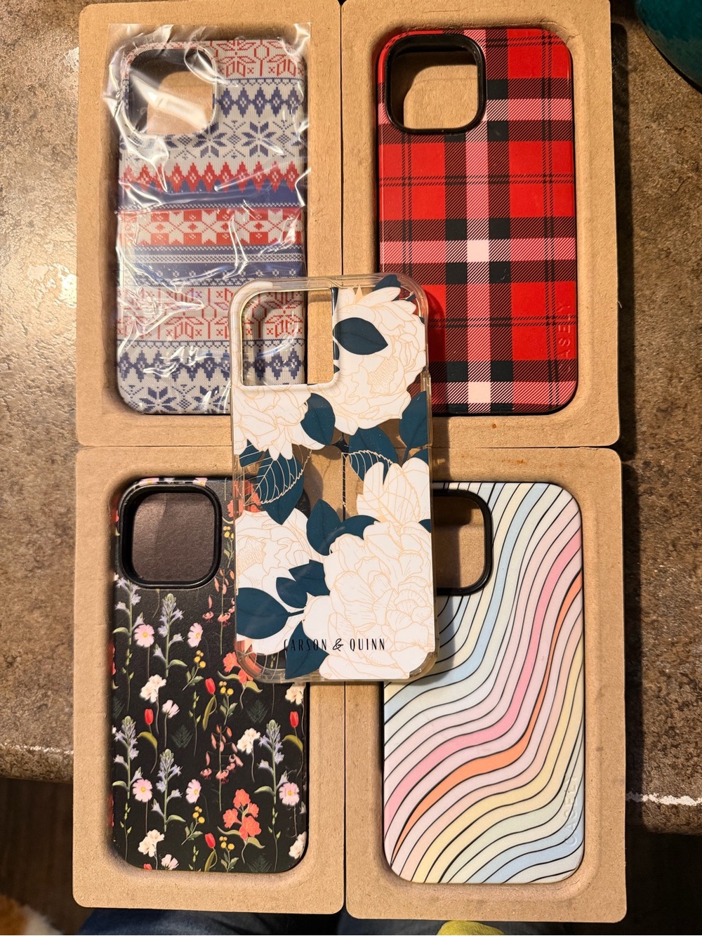 Lot of 5 iPhone 13 Max Pro phone cases with mag safe